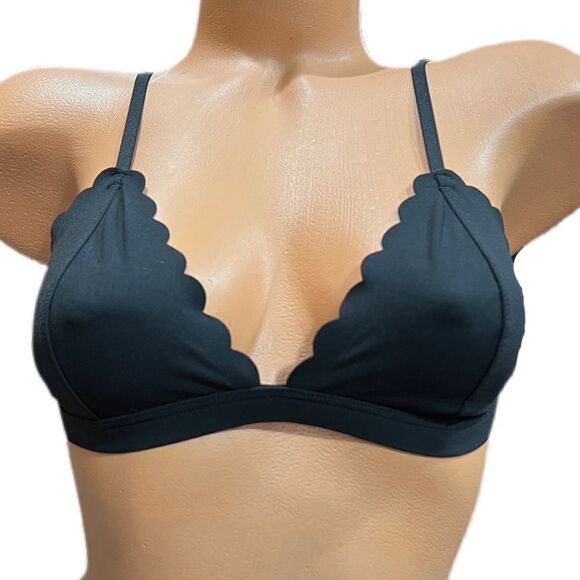 Victorias Secret Seamless scalloped Unlined bralette bra black - Picture 3 of 5